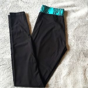 PINK Yoga Victoria Secret's black leggings